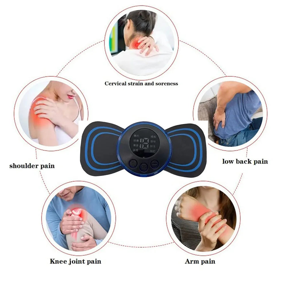 New Cervical Massage Device Mini Massager Micro Current Neck Portable Shoulder Massager to Relieve Fatigue - Velora