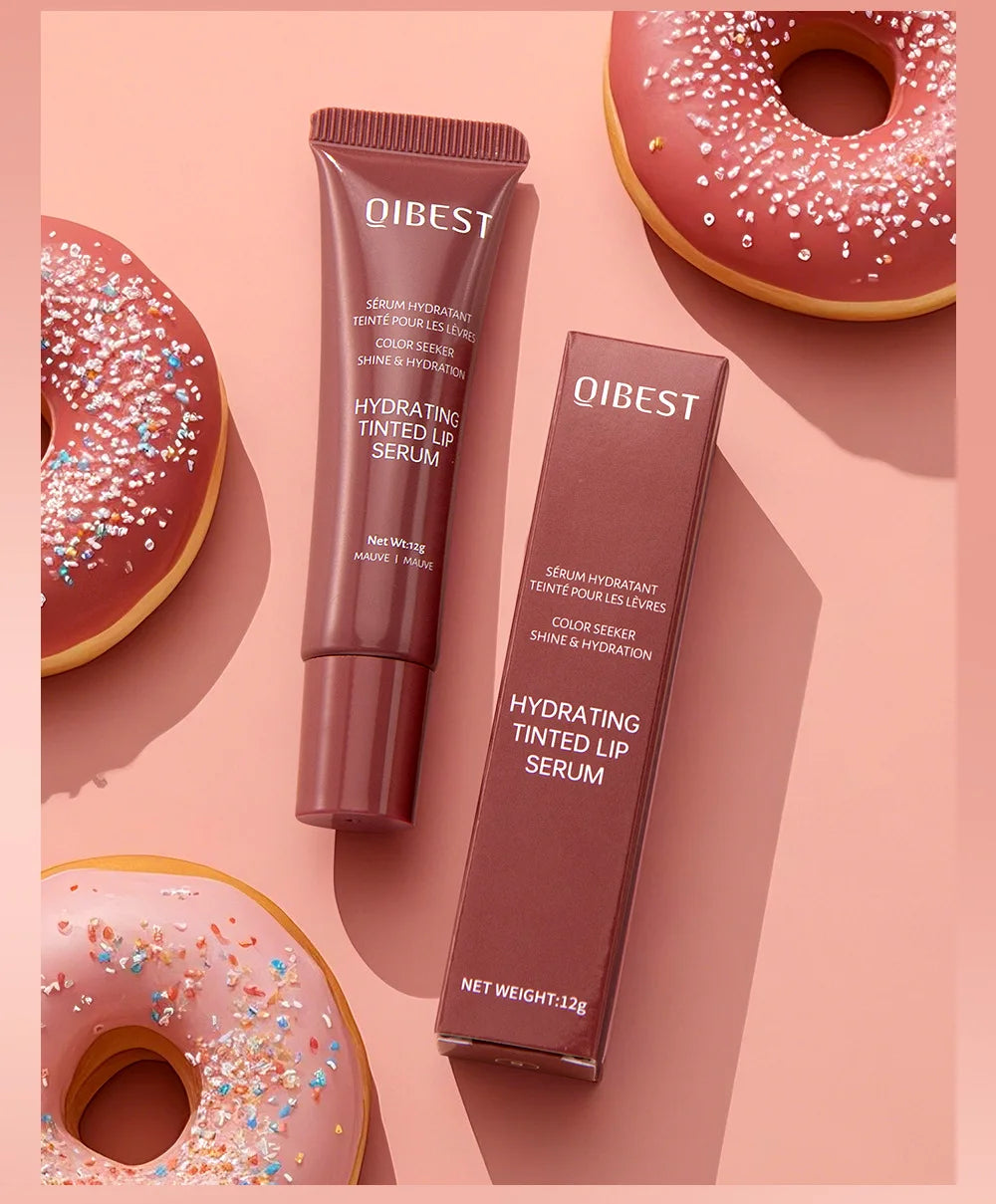New Nude Red Bean Clear Water Gloss Glass Lip Gloss Moisturizing Chocolate Mirror Gloss Plumping Lip Tint Lip Cream Makeup 12g - Velora