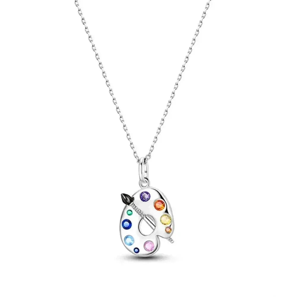 Radiate Timeless Elegance: Round CZ Pendant Necklace (925 Sterling Silver) - Velora