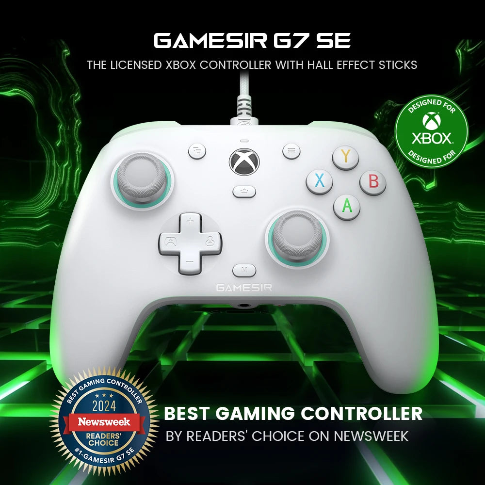 GameSir G7 SE Xbox Gaming Controller Wired Gamepad for Xbox Series X, Xbox Series S, Xbox One, with Hall Effect Joystick - Velora