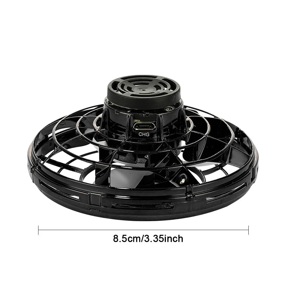 1-5PCS Fingertip Flying Gyro 360° Rotating Helicopter Spinner Toy 100mAh with LED Lights for Adult Kids Decompression Toy Velora