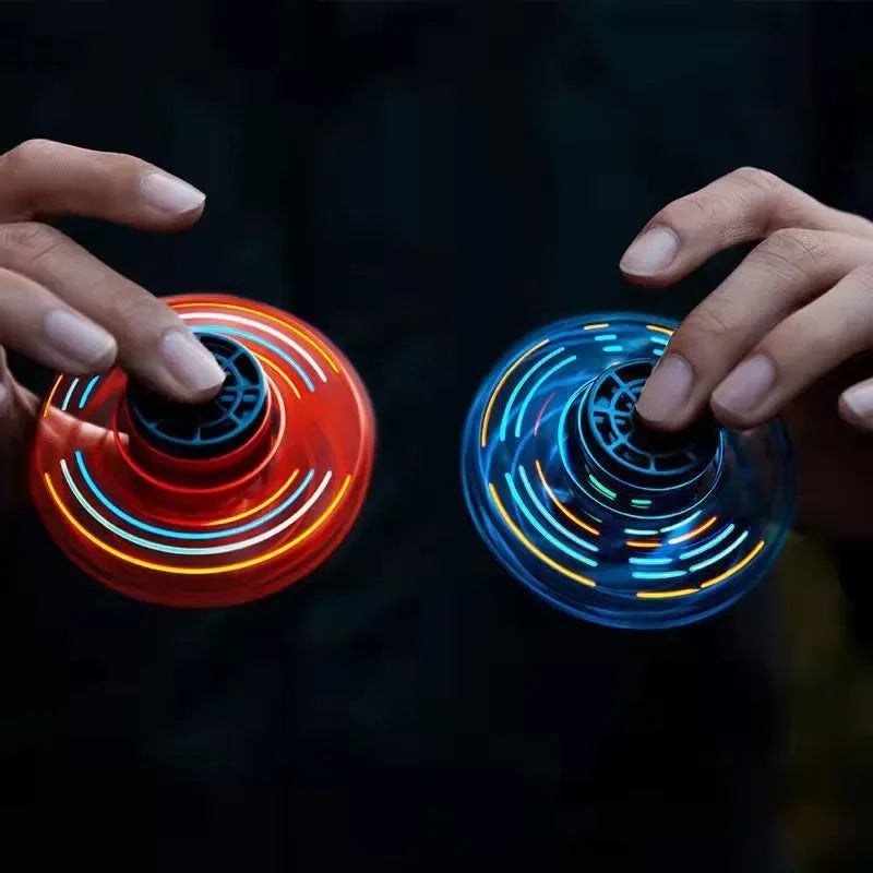 Mini Drone LED UFO Fingertip flying machine induction gyroscope Decompression adult children's toys - Velora
