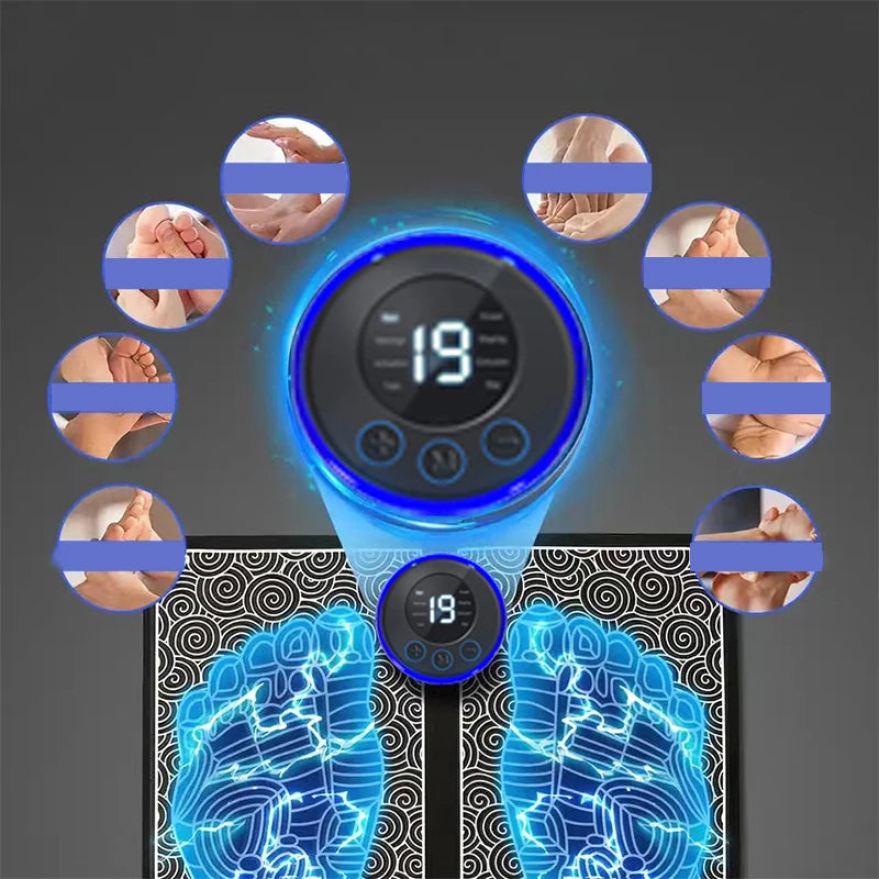Portable Massage Foot Pad Massage Patch Massage Pen Cervical Neck and Back Full Body Massage Combination Set - Velora