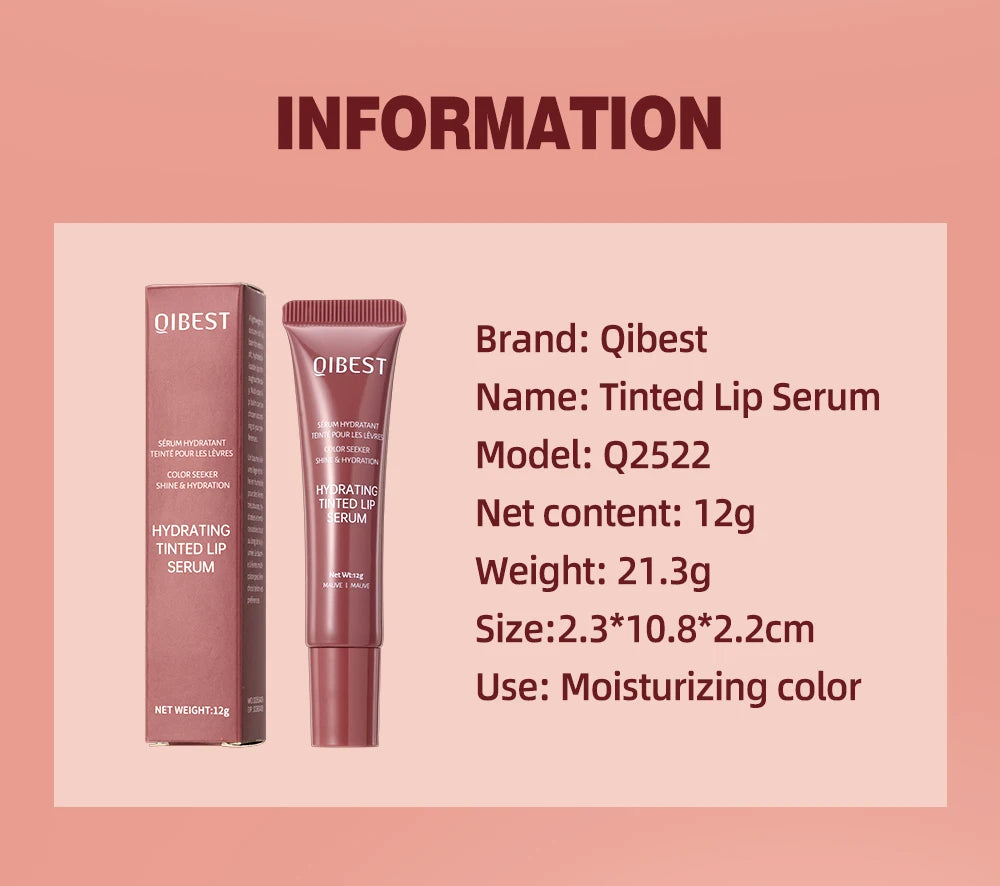 Nude Brown Plumping Lip Gloss Moisturising Colored Lip Oil Transparent Fullness Lips Tint Soft Tube Make Up Beauty Lips Care 12g - Velora