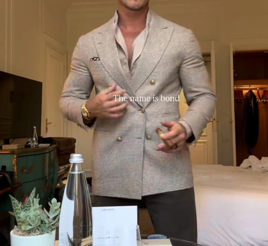 Suits for Men Slim Fit 3 Pieces Male Suit Jacket Vest with Pants Wedding Tuxedo Velora