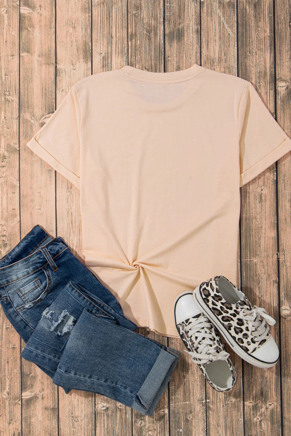 Sequin Rodeo Graphic Crewneck Tee - Velora Luxury Fashion