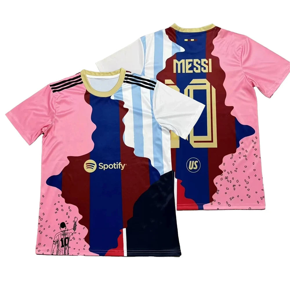 Messi - Men's Special Short Sleeved Football T-shirt, Football Training Uniform, Breathable Printed Trendy T-shirt Velora