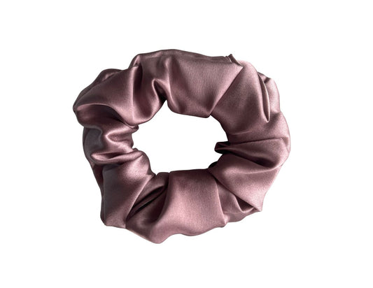 Silk Hair Scrunchie Mauve - Velora Luxury Fashion