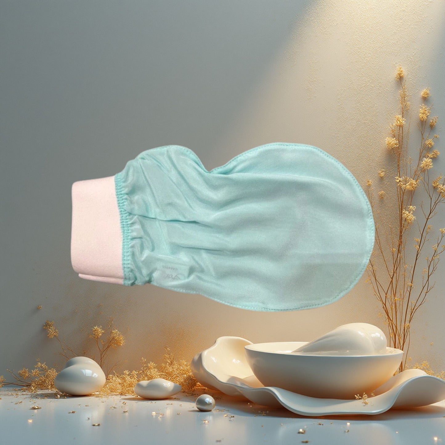 Silk Serenity Scrub Mitten - Velora Luxury Fashion