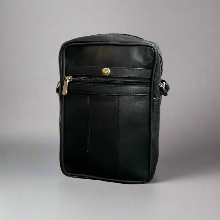 Small Messenger Bag with a Front Compartment Boutique of Leathers/Open Road