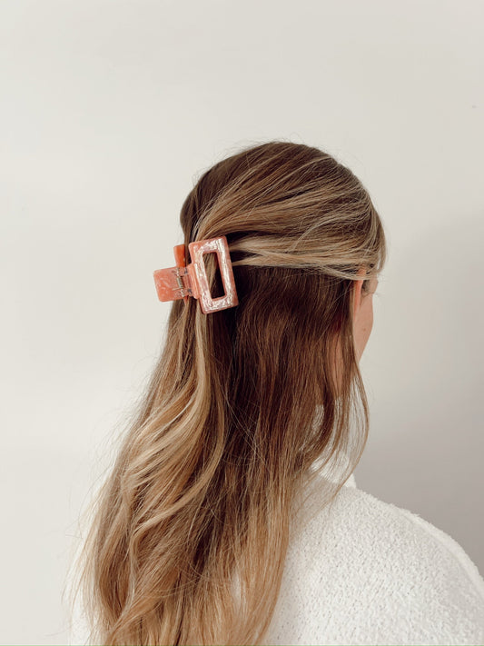 Small Square Claw Hair Clip 5CM - Velora Luxury Fashion