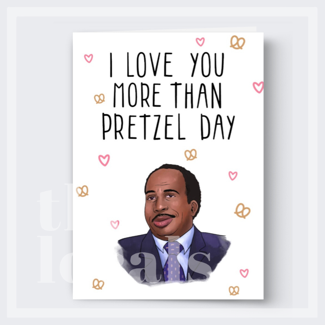 Stanley Pretzel Greeting Card - Velora Luxury Fashion