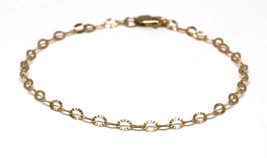Starburst Links Gold Chain Bracelet - Velora Luxury Fashion