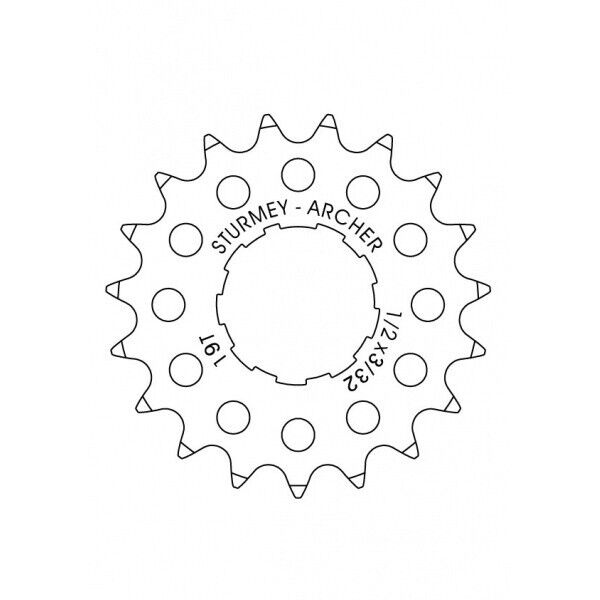 Sturmey Archer 20 Tooth , 9-Spline 3/32'' X 1/2'' Flat Rear Hub Sprockets - Velora Luxury Fashion