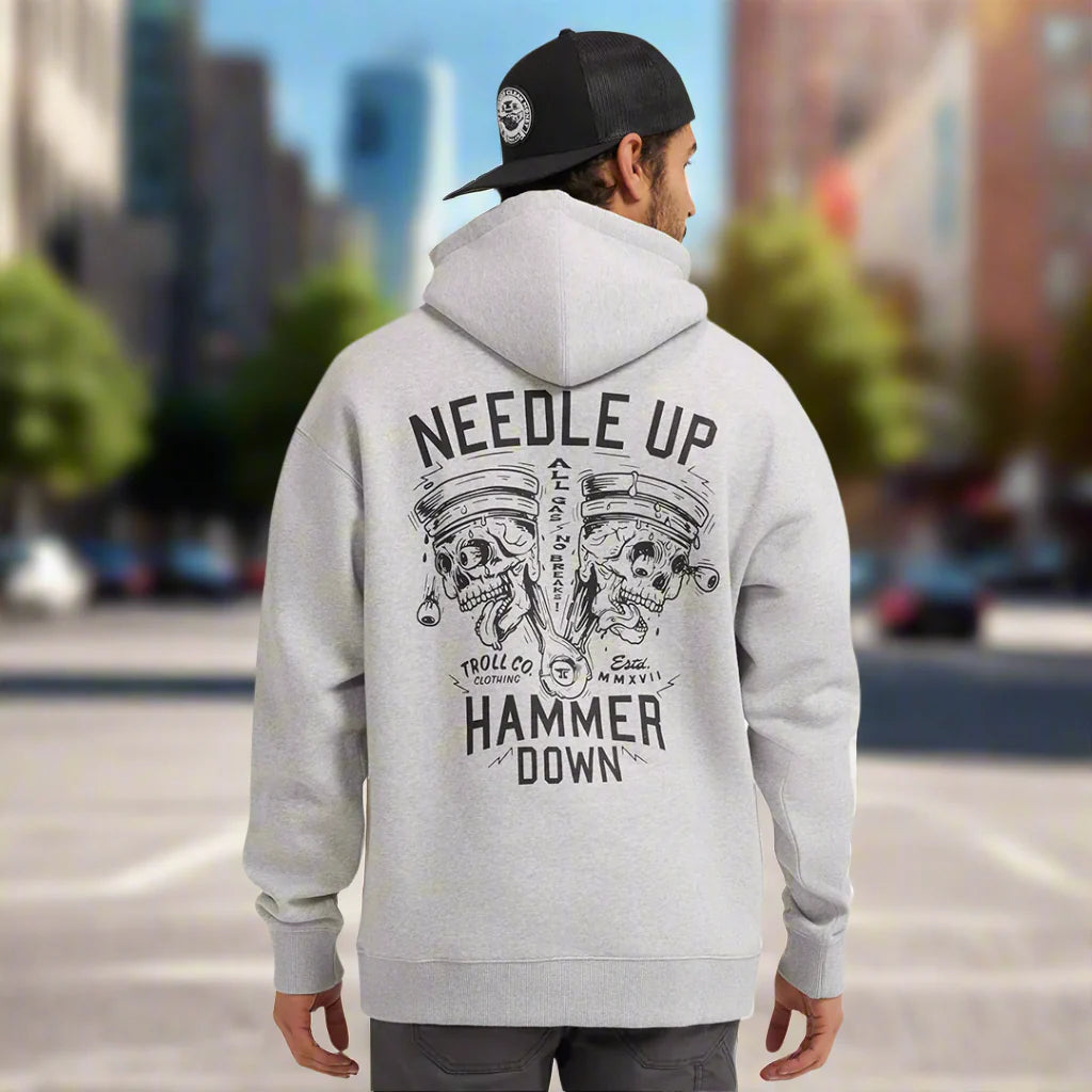 DHCM Men's Needle Up Hammer Down Twins Hoodie Boutique of Leathers/Open Road