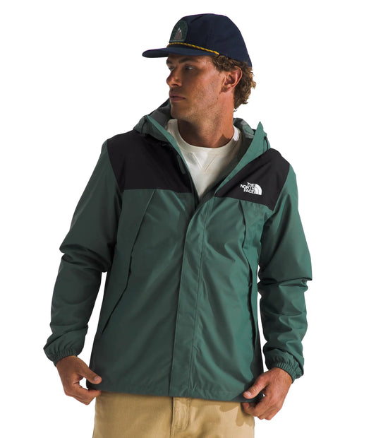 THE NORTH FACE Mens Antora Waterproof Jacket (Standard and Big Size) Duck Green/TNF Black Small - Velora Luxury Fashion