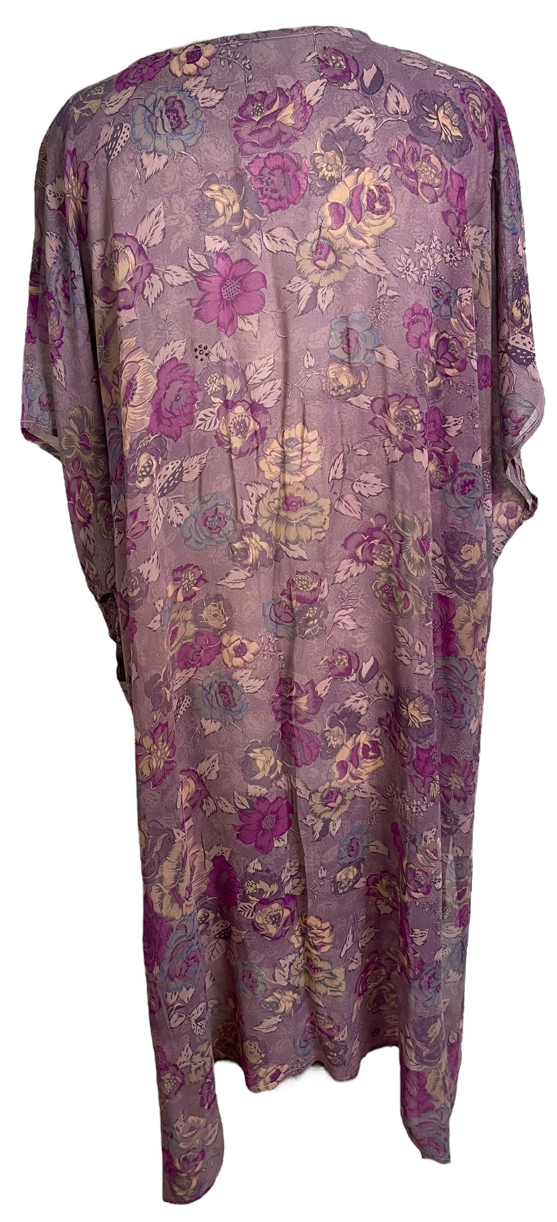 PRG6797 Sheer Avatar Pure Silk Maxi Kaftan - Velora
