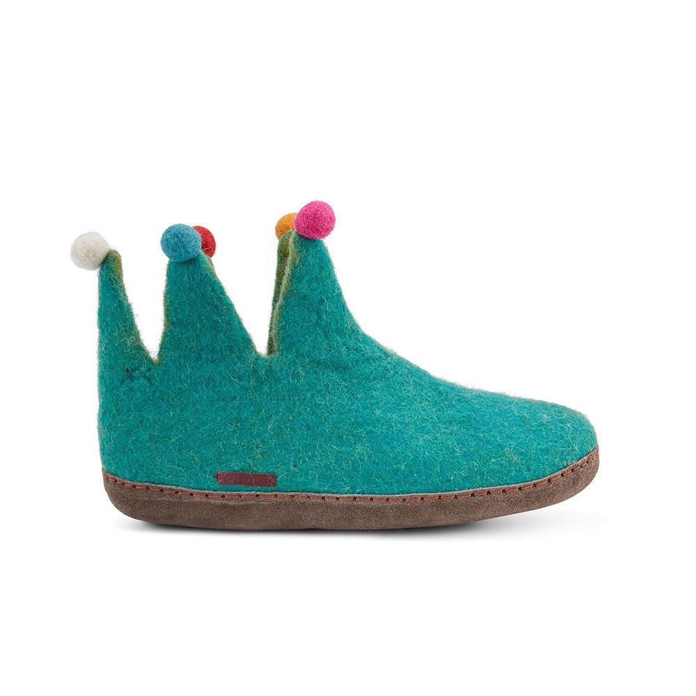 The Jester - Light Blue with Leather - Velora Luxury Fashion