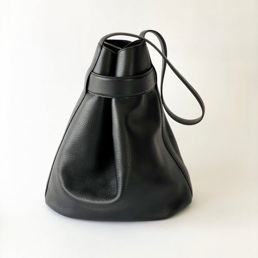 The Navona Bucket Bag in Black - Velora Luxury Fashion