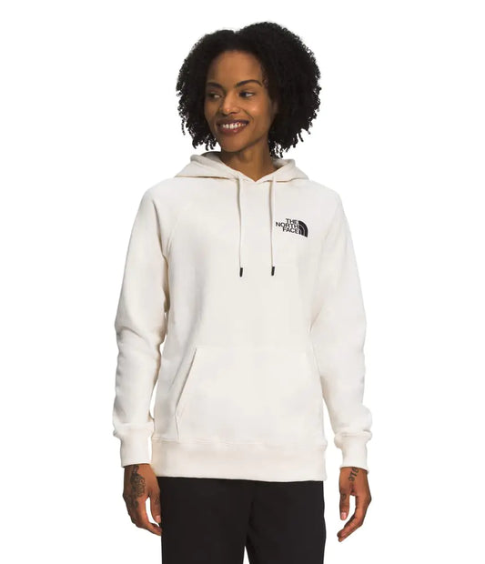 The North Face Womens Box NSE Pullover Hoodie Gardenia White/Gardenia White X-Large - Velora Luxury Fashion