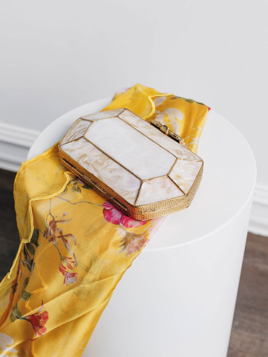 The SAMAR Gold Clutch - Velora Luxury Fashion