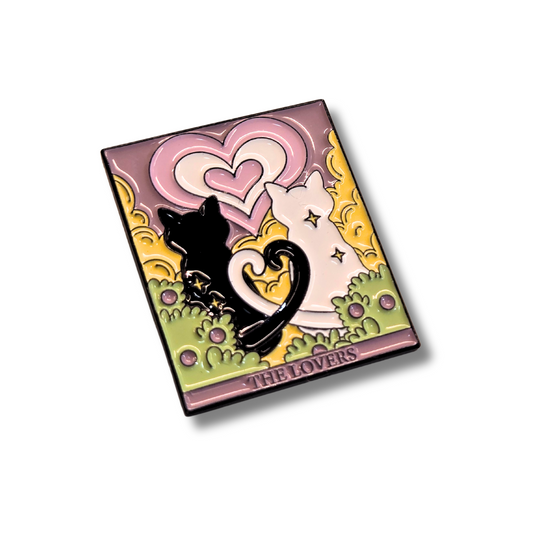 "The Lovers" Cat Tarot Card | Collectible Pin - Velora