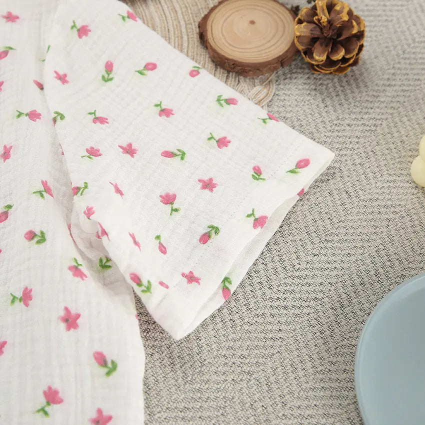 Thin Cotton Printed Comfortable Loose Breathable Short-sleeved Shorts Summer Pajamas Home Wear For Women EX-STOCK Canada