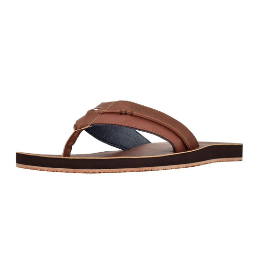 Tommy Hilfiger Mens Davidson Flip Flop Cognac 238 11 - Velora Luxury Fashion