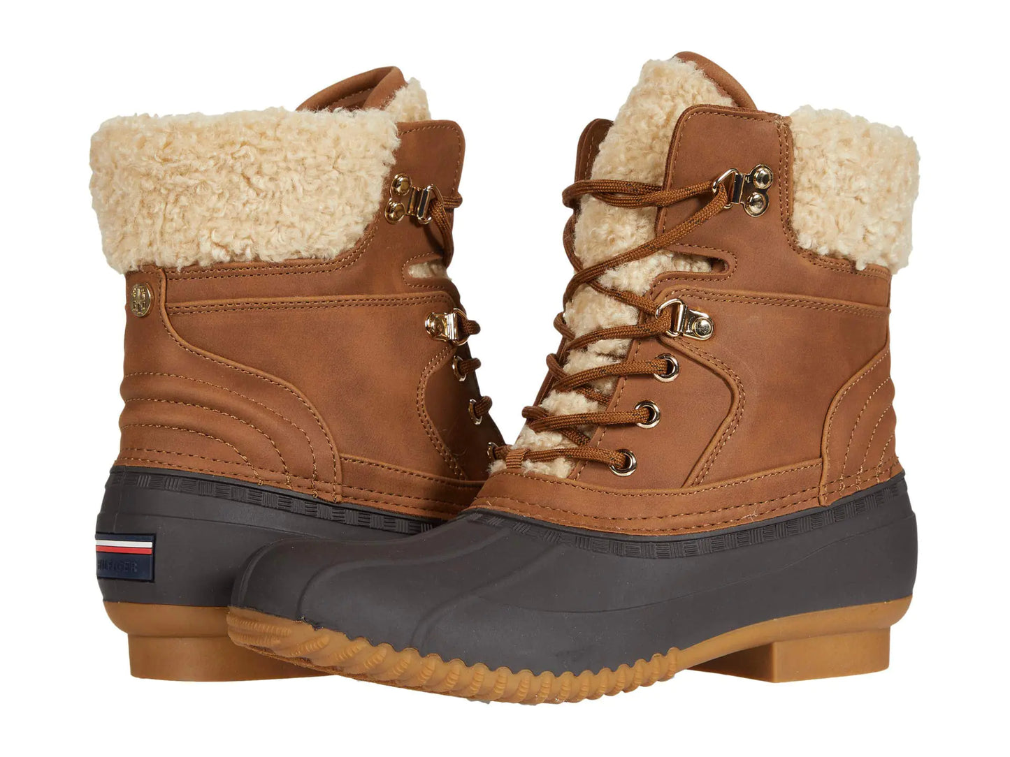 Tommy Hilfiger Womens Rainah Snow Boot Brown 10 - Velora Luxury Fashion