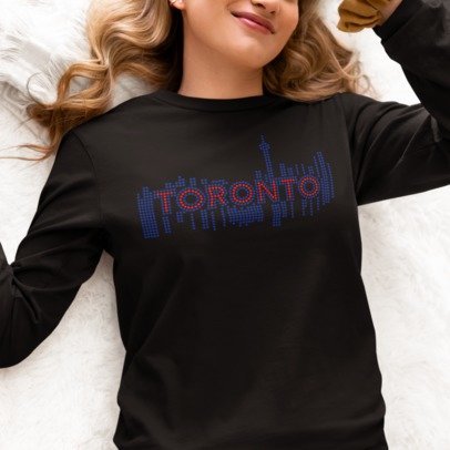 Toronto Blue Jays Rhinestone Shirt – Baseball Sparkle Bling Tee | Blingdazzel
