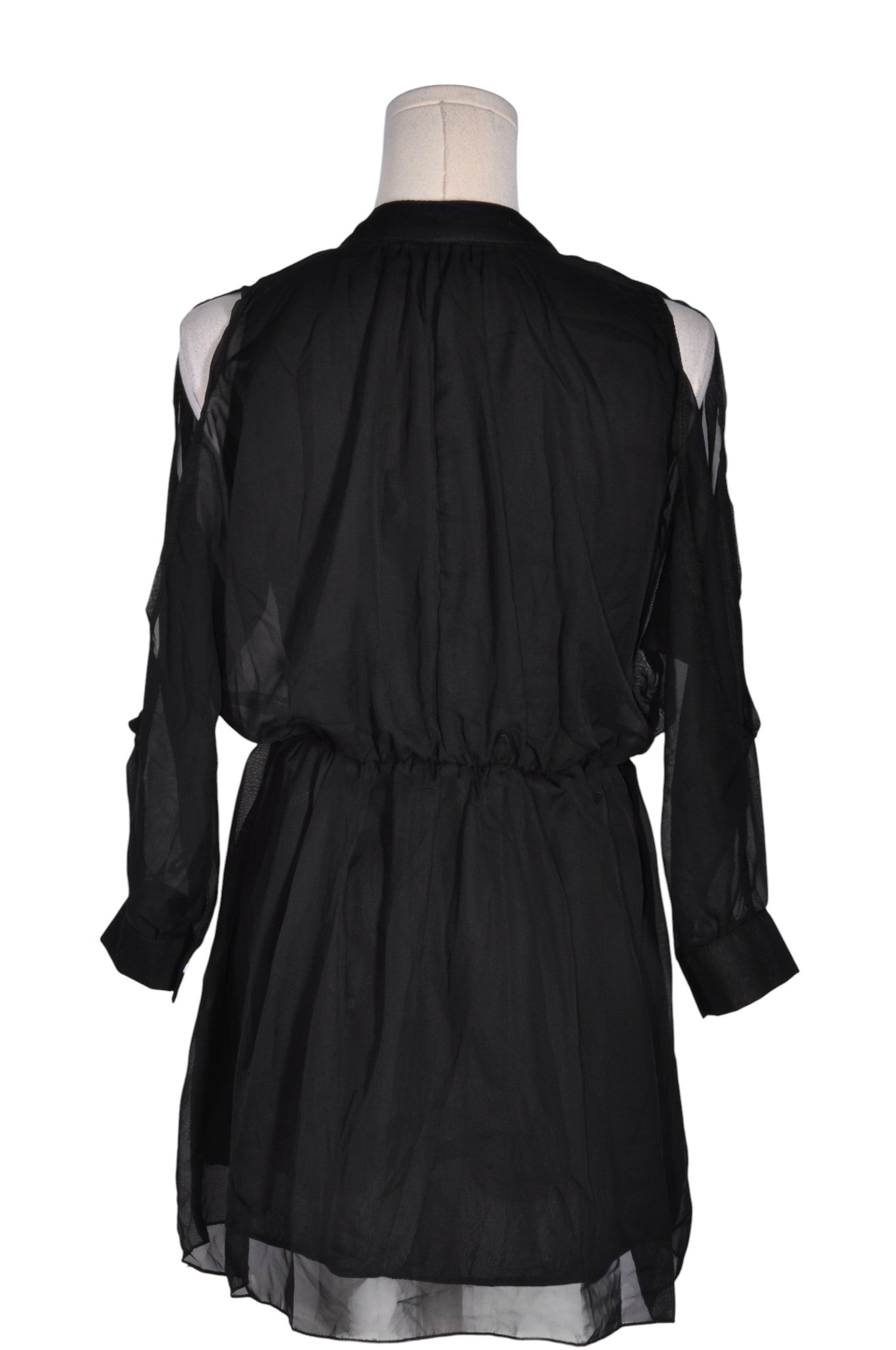 UNBRANDED Women Shirt Dresses Regular fit in Black - 4 - Velora Luxury Fashion