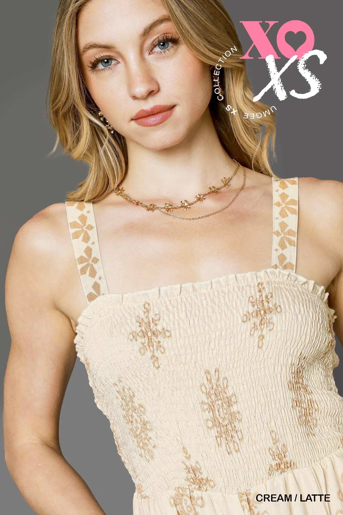 Umgee Smocked Printed Wide Leg Jumpsuit - Velora Luxury Fashion