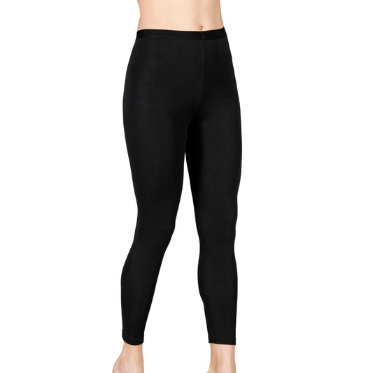 Women's Thermal Fleece-Lined Black Leggings – High-Waist Winter Tights, Soft & Stretchy - Velora