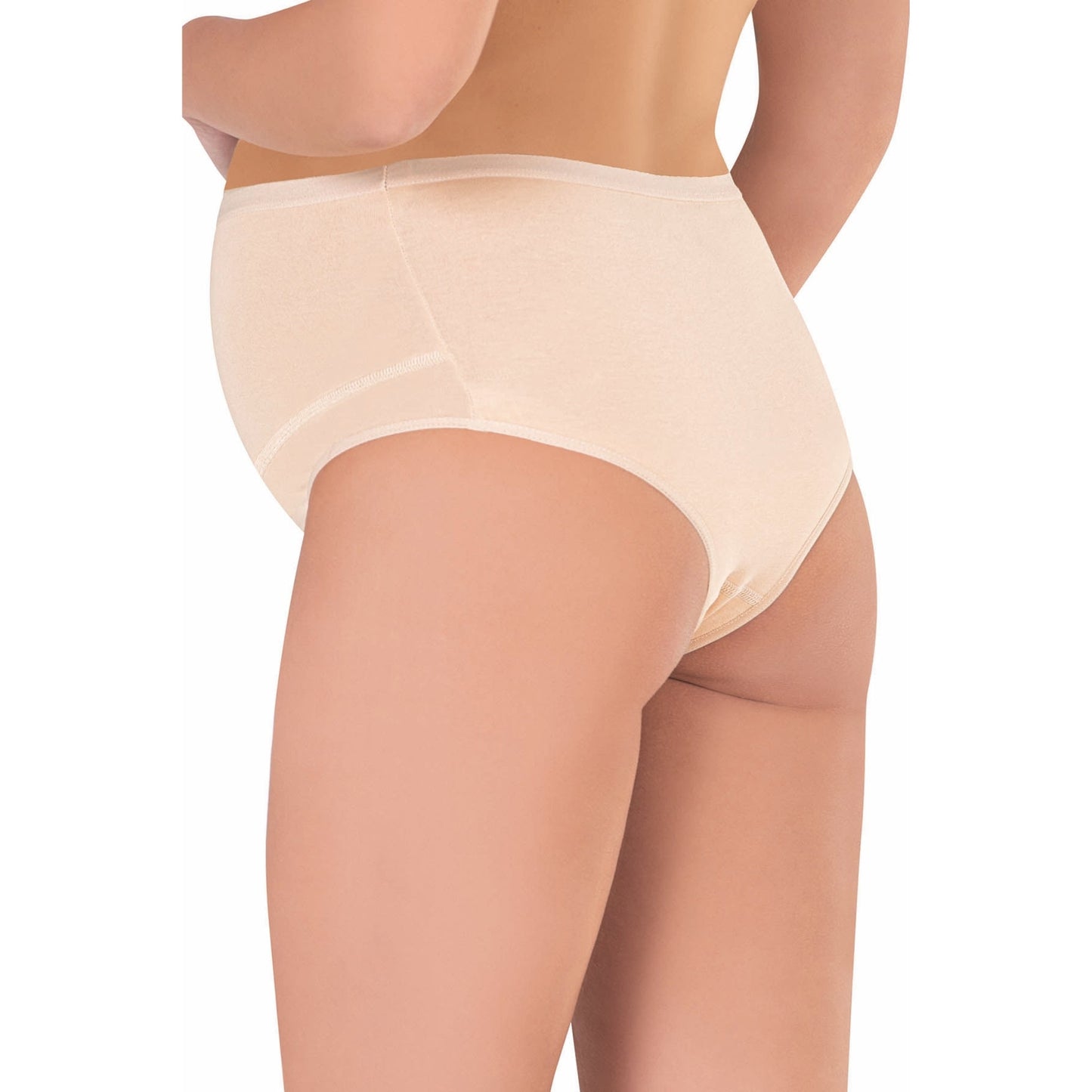 3-Pack Cotton Maternity Briefs β Soft, Stretchy & Breathable Pregnancy Underwear (White, Black, Skin) - Velora