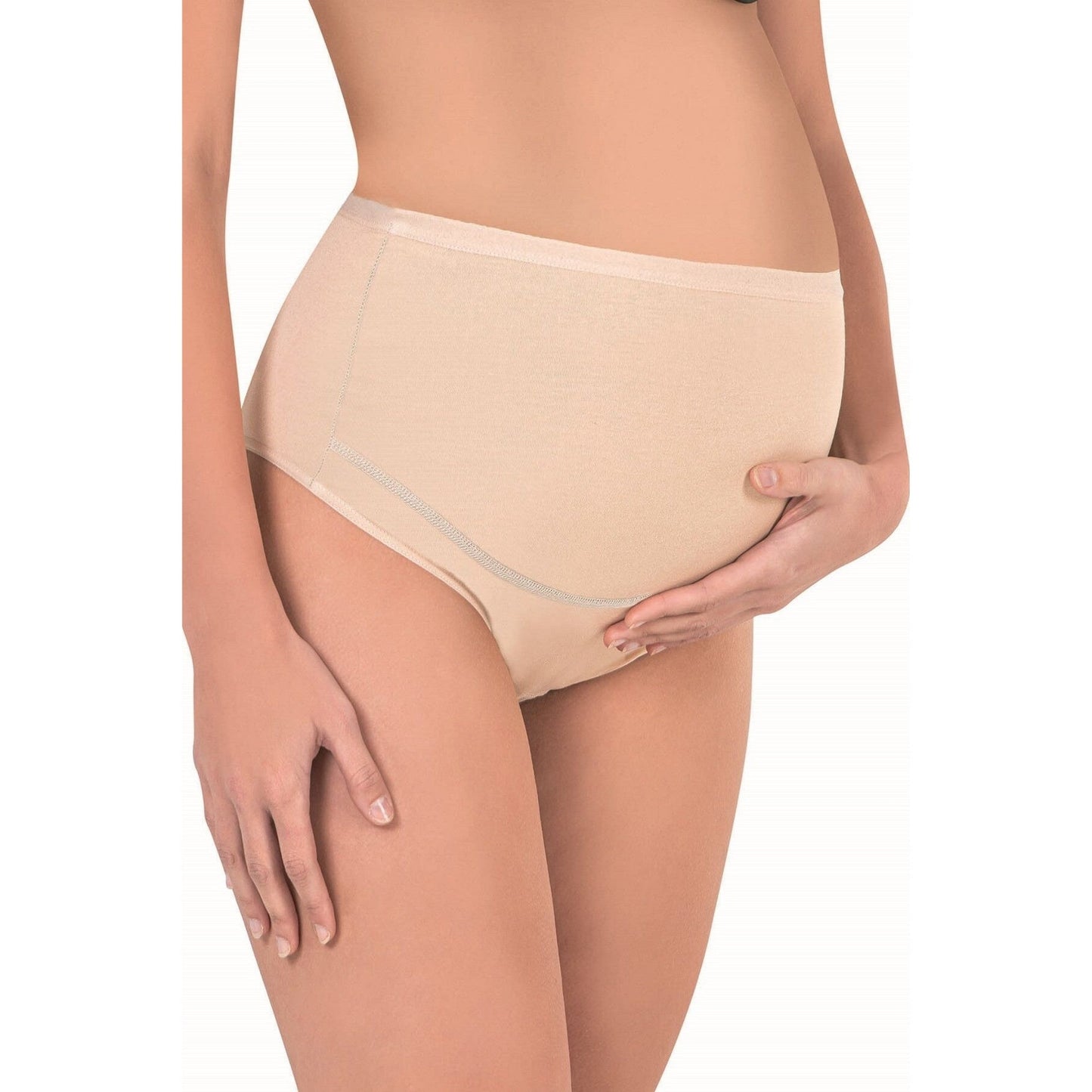 3-Pack Cotton Maternity Briefs β Soft, Stretchy & Breathable Pregnancy Underwear (White, Black, Skin) - Velora