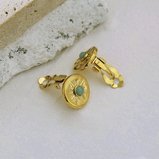 VICTORIA Clip-On Stud Earrings (Piercing Not Required) - Velora Luxury Fashion