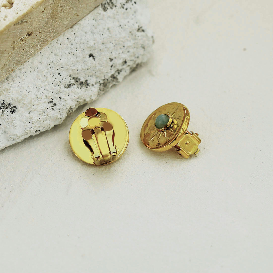 VICTORIA Clip-On Stud Earrings (Piercing Not Required) - Velora Luxury Fashion