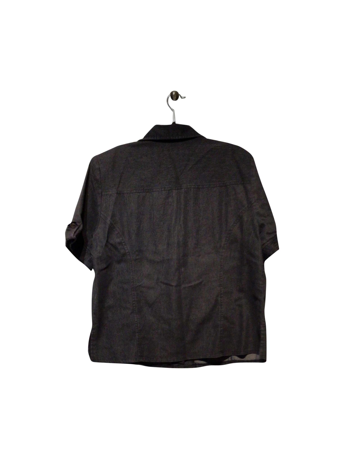 VIDA Regular fit Button-down Top in Blue - 16 - Velora