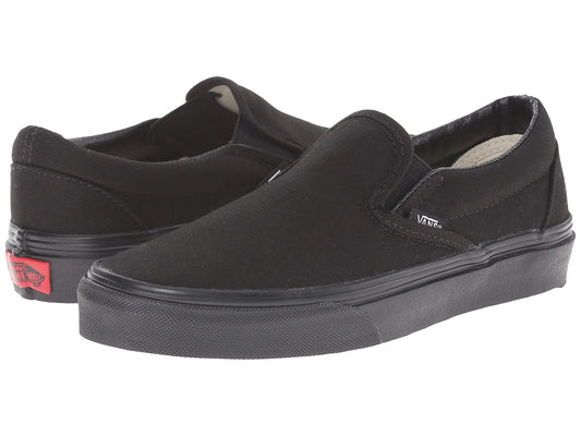 Vans Classic Slip-On Sneakers Black/Black (10 Men/11.5 Women) - Velora Luxury Fashion