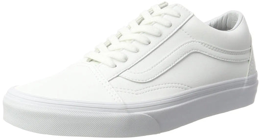 Vans Womens Low-Top Sneakers White Classic Tumble True White 6.5 - Velora Luxury Fashion