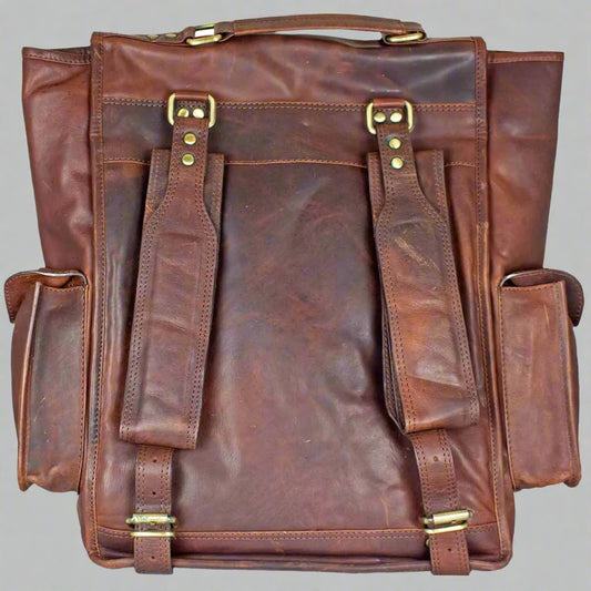 Viceroy Leather Messenger Backpack - Velora Luxury Fashion
