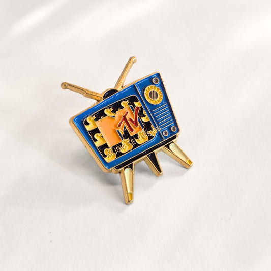 Vintage MTV TV Set | Collectible Pin - Velora