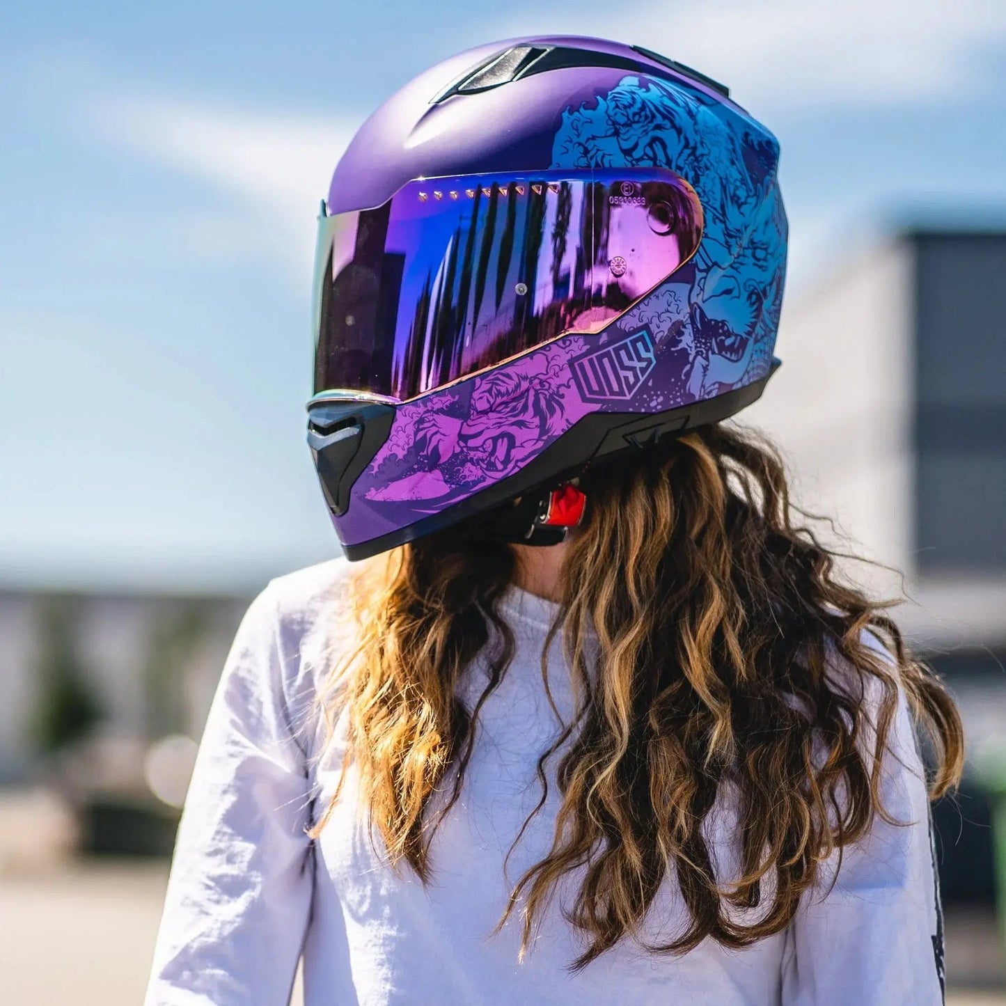 Voss 989 Moto-V Rei Motorcycle Helmet Boutique of Leathers/Open Road