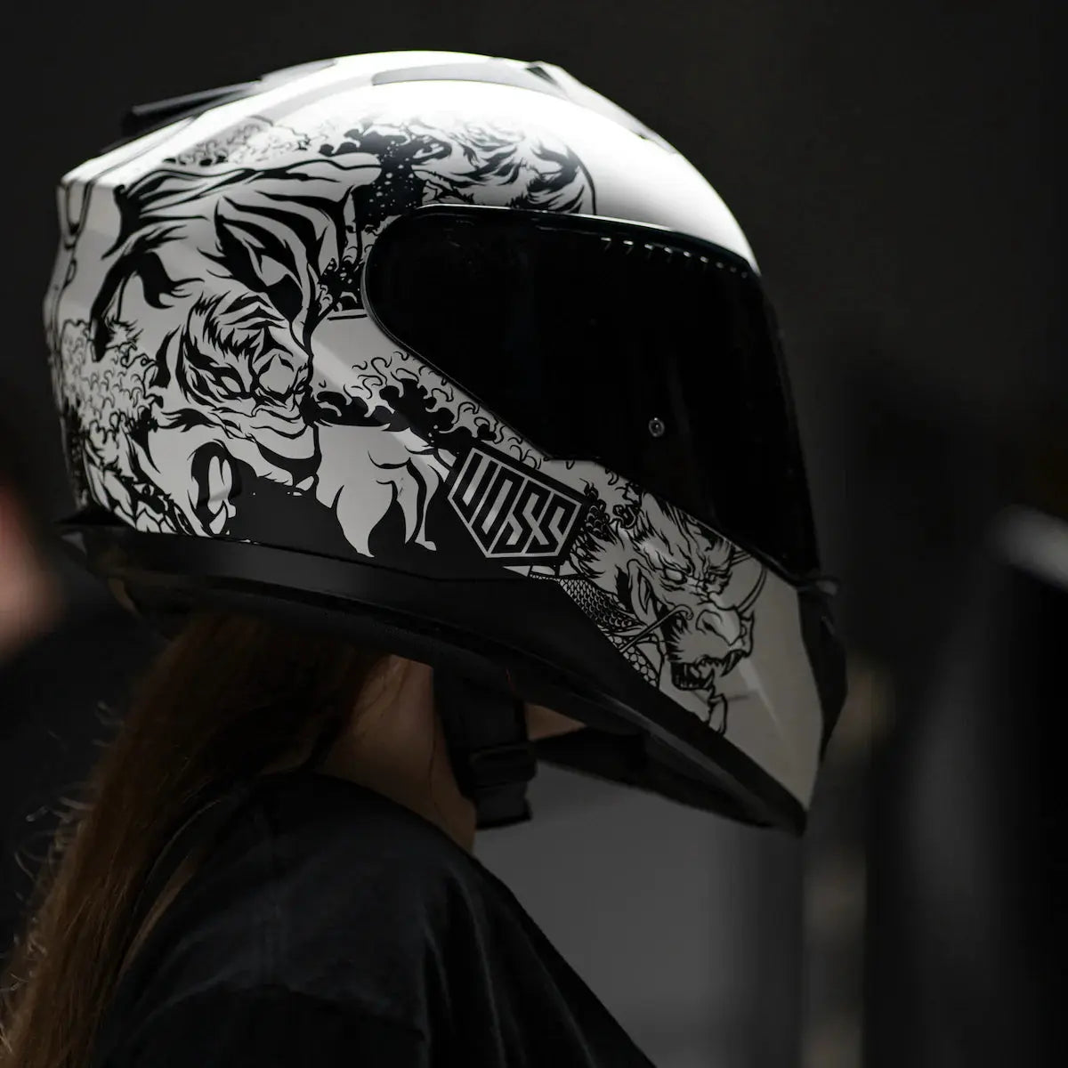 Voss 989 Moto-V Rei Motorcycle Helmet Boutique of Leathers/Open Road