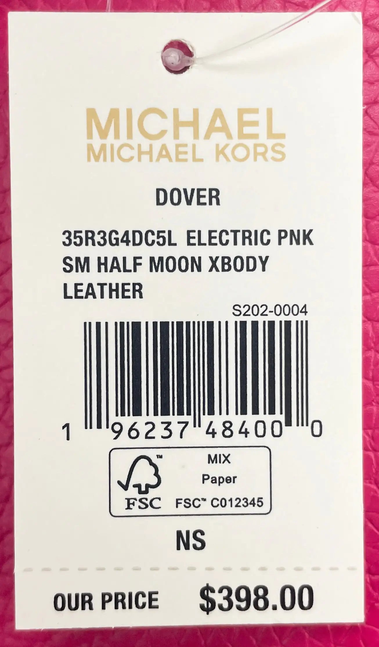 Michael Kors Pink Pebble Dover Crossbody