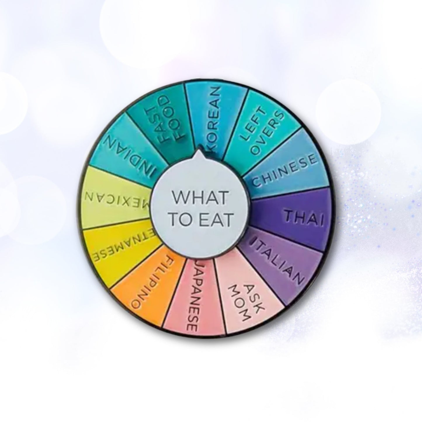 What To Eat (Decision-Making Wheel) | Collectible Pin - Velora