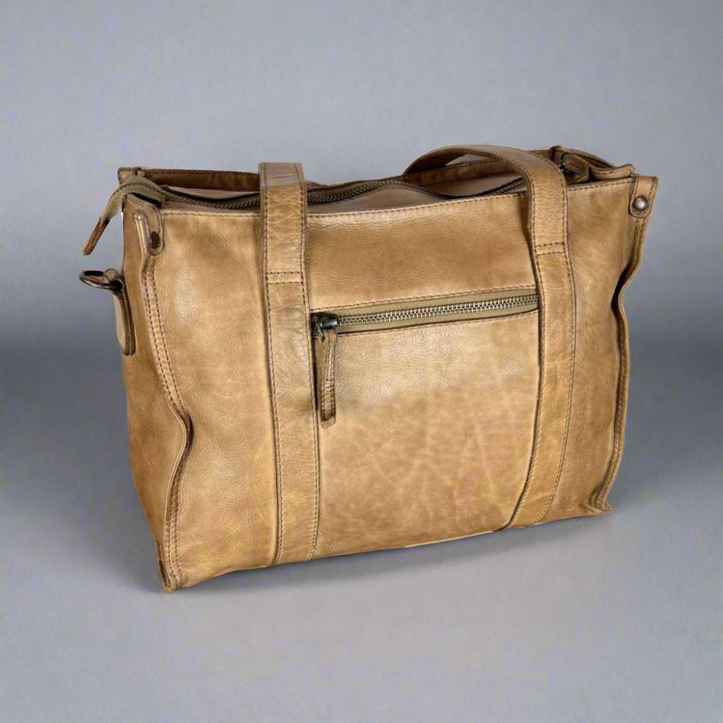 MET Studded Leather Handbag with Dual Handles Boutique of Leathers/Open Road