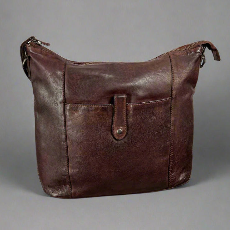 MET Front Snap Leather Handbag Boutique of Leathers/Open Road