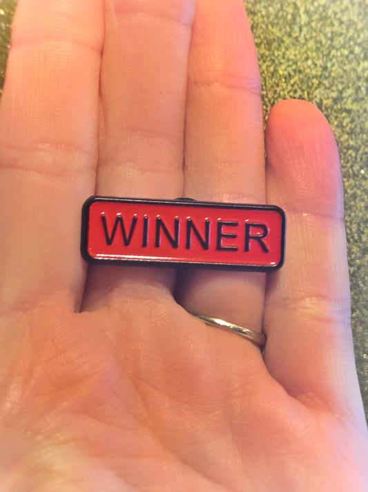 "Winner" | Collectible Pin - Velora Luxury Fashion