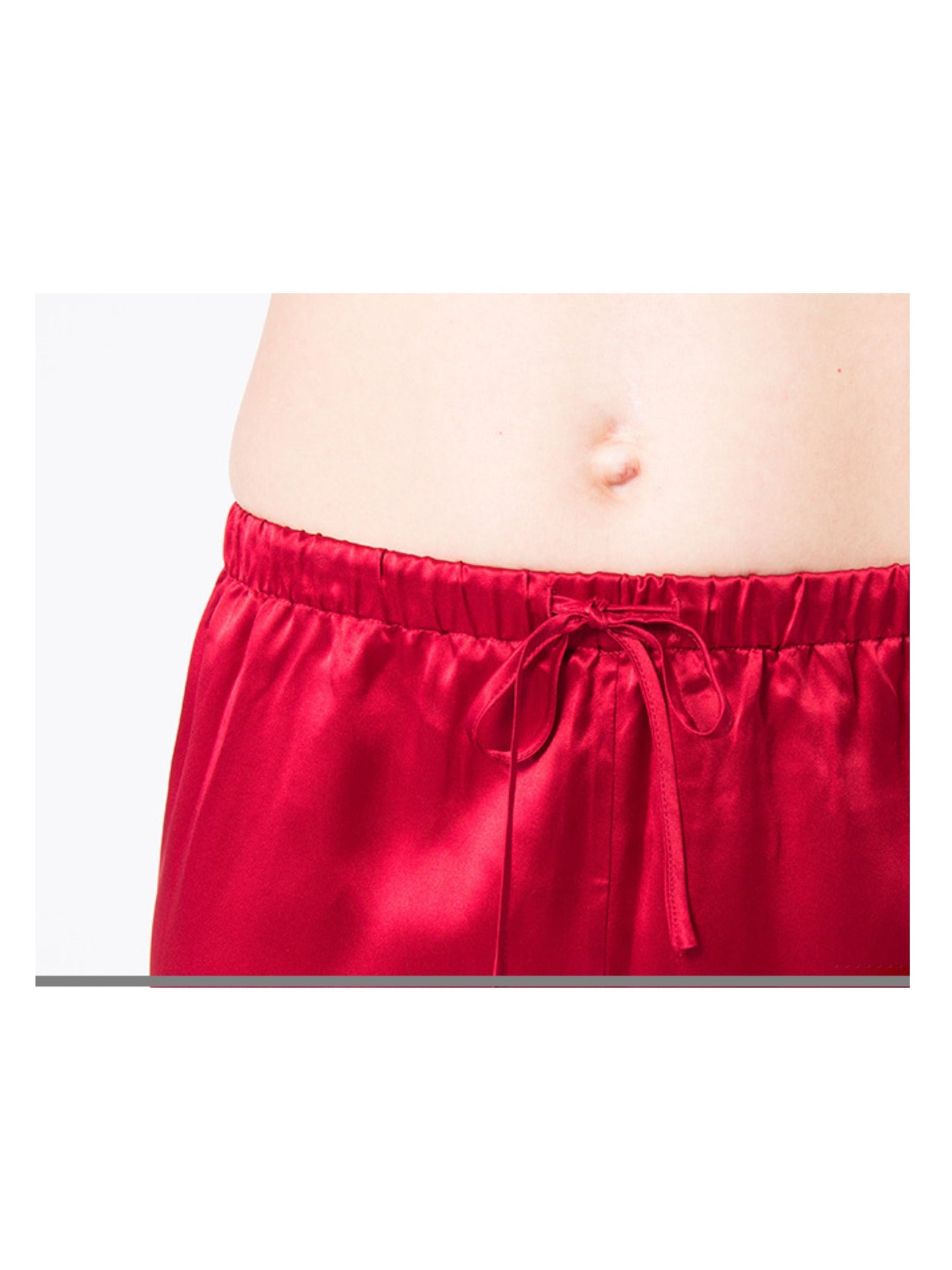 Women's Mulberry Silk Pajama Set Red - Velora Luxury Fashion